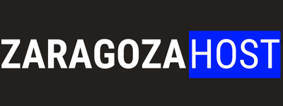 Zaragozahost logo Blanco